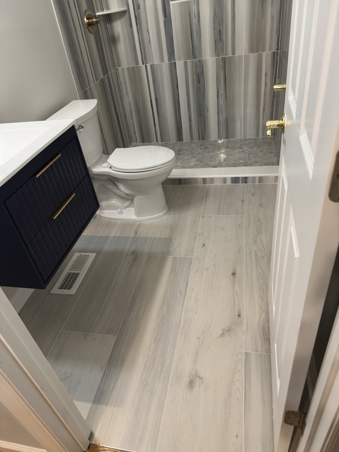 Tile installation project in Wilmington NC