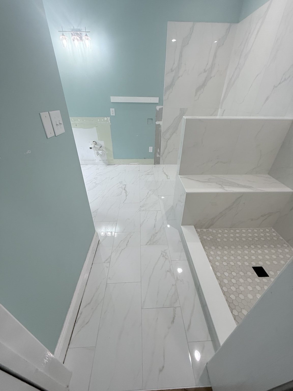 Tile installation project in Wilmington NC